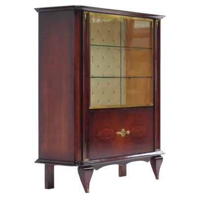 French Art Deco Display Cabinet in Rosewood and Walnut by Jules Leleu, 1930s-UBE-1343828