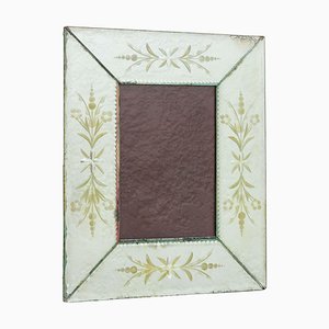 French Art Deco Engraved Mirror Standing Photo Frame, 1930s-RIU-1365970