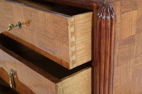 French Art Deco High Chest of Drawers with Six Drawers, 1920s-CXC-1820572