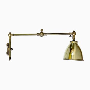 French Art Deco Industrial Wall Light, 1940s-GUT-2034591