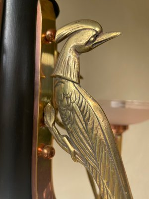 French Art Deco Les Pheasants Hanging Light, 1930-OFB-2032219