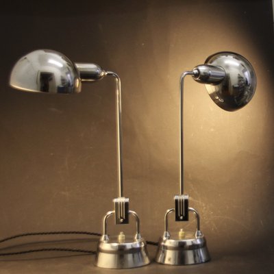 French Art Deco Metal Desk Lamps by Charlotte Perriand for Jumo, 1940s, Set of 2-SY-1757070