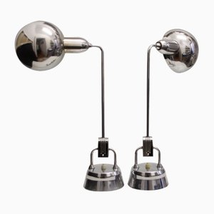 French Art Deco Metal Desk Lamps by Charlotte Perriand for Jumo, 1940s, Set of 2-SY-1757070