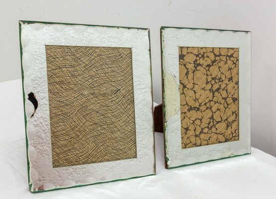 French Art Deco Mirror Standing Photo Frames, 1930s, Set of 2-RIU-1364698