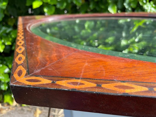 French Art Deco Mirror with Marquetry & Beveled Glass, 1930s-UR-1315548