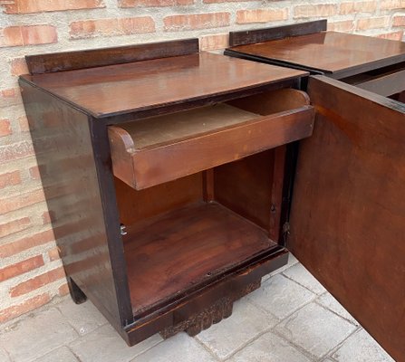 French Art Deco Nightstands, 1930s, Set of 2-NOU-1361445