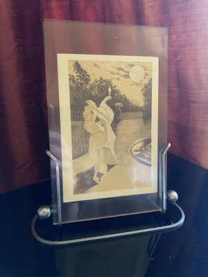 French Art Deco Picture Frame in Chrome, 1920s-XHV-1763531