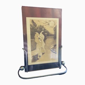 French Art Deco Picture Frame in Chrome, 1920s-XHV-1763531