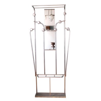 French Art Deco Polished Aluminum Coat Stand, 1940s-SY-1740349