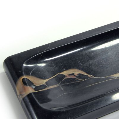 French Art Deco Portoro Marble Pen Tray, 1930s-GIW-1791747