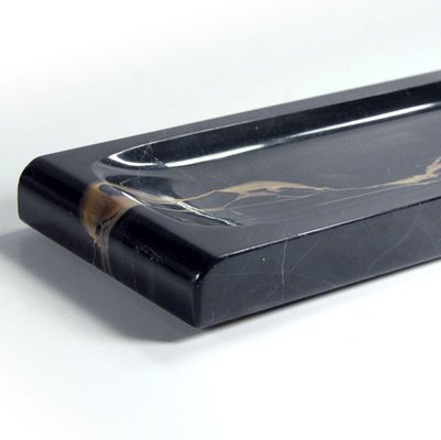 French Art Deco Portoro Marble Pen Tray, 1930s-GIW-1791747