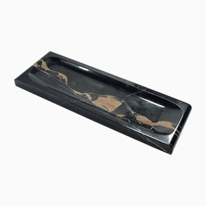 French Art Deco Portoro Marble Pen Tray, 1930s-GIW-1791747