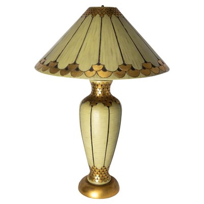 French Art Deco Resin Table Lamp, 1980s-RIU-1420993