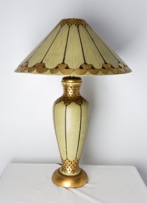 French Art Deco Resin Table Lamp, 1980s-RIU-1420993