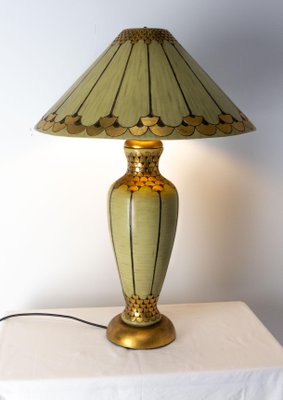 French Art Deco Resin Table Lamp, 1980s-RIU-1420993