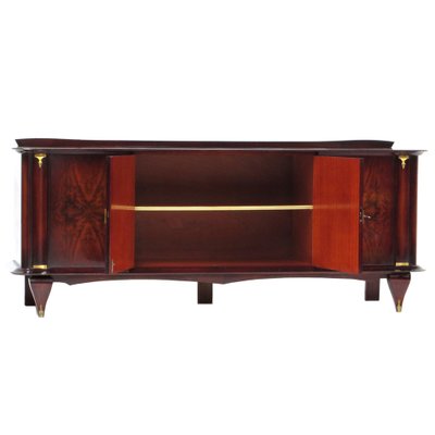 French Art Deco Rosewood and Walnut Sideboard by Jules Leleu, 1930s-UBE-1343826