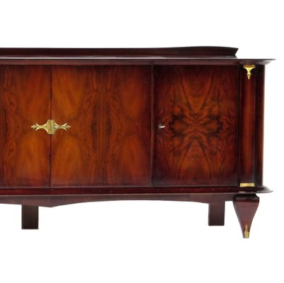 French Art Deco Rosewood and Walnut Sideboard by Jules Leleu, 1930s-UBE-1343826