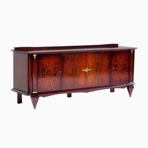 French Art Deco Rosewood and Walnut Sideboard by Jules Leleu, 1930s-UBE-1343826