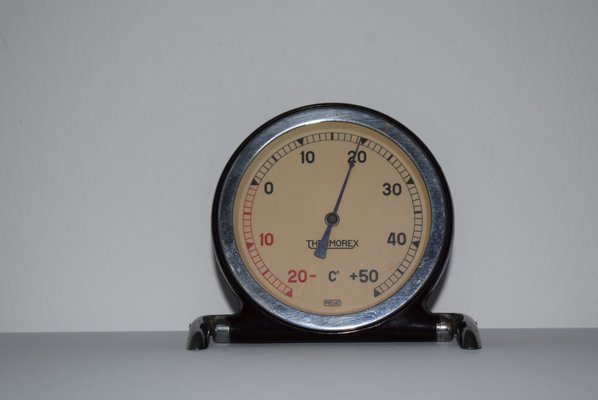 French Art Deco Round Thermometer for Thermorex, 1930s-VA-837263