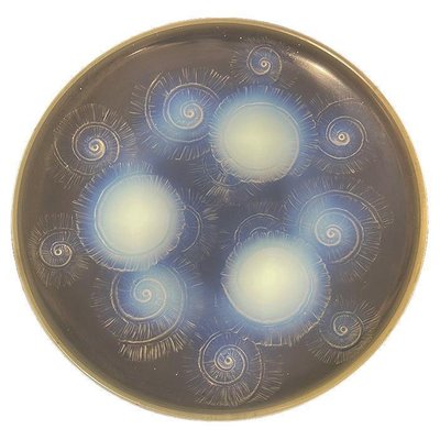 French Art Deco Sabino Opalescent Glass Bowl Plate, 1930s-UCH-1721398