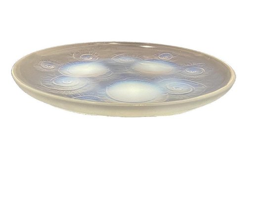 French Art Deco Sabino Opalescent Glass Bowl Plate, 1930s-UCH-1721398