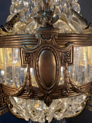 French Art Deco Sac De Pearl Chandelier-NSG-1735716