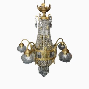 French Art Deco Sac De Pearl Chandelier-NSG-1735716