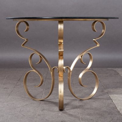 French Art Deco Side or Coffee Table in Wrought Iron, 1930s-XHV-850111