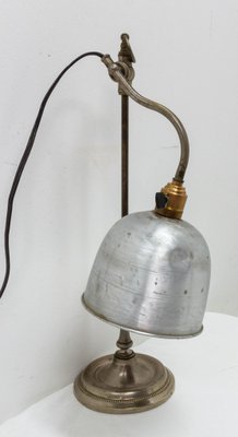 French Art Deco Table Lamp in Aluminium, 1930-RIU-1371074