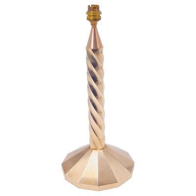 French Art Deco Table Lamp in Gold-Coloured Brass, 1940-UR-1326498