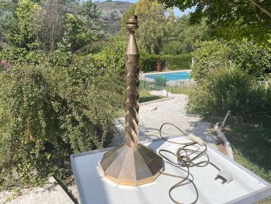 French Art Deco Table Lamp in Gold-Coloured Brass, 1940-UR-1326498