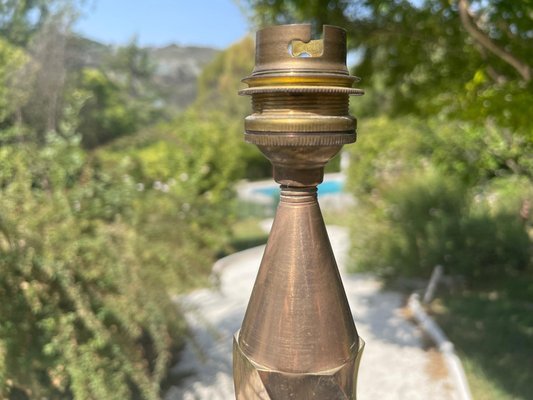 French Art Deco Table Lamp in Gold-Coloured Brass, 1940-UR-1326498