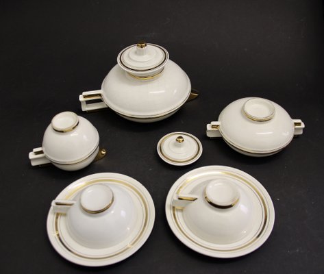 French Art Deco Tableware Set, 1930s, Set of 5-SY-838232