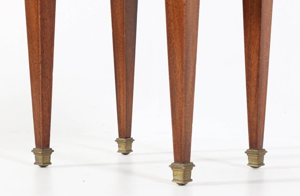 French Art Deco Walnut Stool, 1930s-MY-1107537