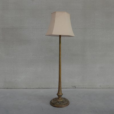 French Art Deco Wood and Gilt Metal Floor Lamp-JRP-1020329