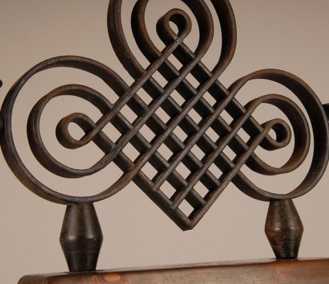 French Art Deco Wrought Iron Candleholder by Gilbert Poillerat, 1940s-GOE-890739