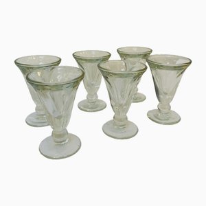 French Art Nouveau Absinthe Glasses, 1920s, Set of 6-RZY-1724150