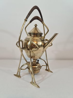 French Art Nouveau Brass Samovar, 1890s-DOA-2041791