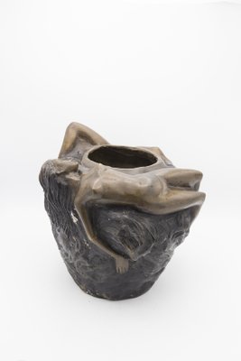 French Art Nouveau Bronze Vase, 1890s-RCE-1426382