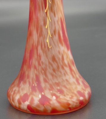 French Art Nouveau Red Marbled Vase from Legras & Cie-ZCI-752512