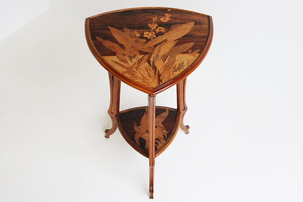 French Art Nouveau Side Table by Emile Gallé, 1905-WIP-1730481