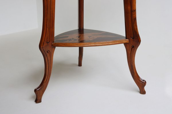 French Art Nouveau Side Table by Emile Gallé, 1905-WIP-1730481