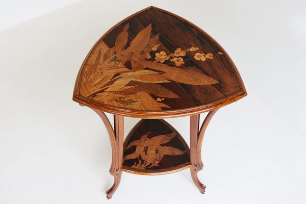 French Art Nouveau Side Table by Emile Gallé, 1905-WIP-1730481