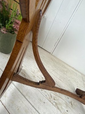 French Art Nouveau Side Table in Oak, 1900-WZZ-1264385