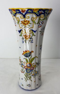 French Art Nouveau Vase with Vegetal Patterns from Rouen, 1900-RIU-1299392