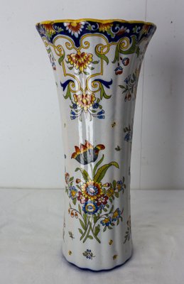 French Art Nouveau Vase with Vegetal Patterns from Rouen, 1900-RIU-1299392