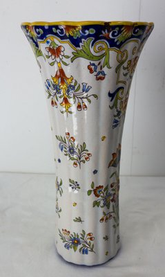 French Art Nouveau Vase with Vegetal Patterns from Rouen, 1900-RIU-1299392