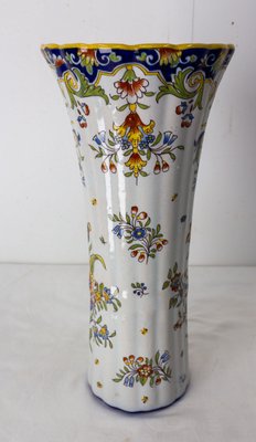 French Art Nouveau Vase with Vegetal Patterns from Rouen, 1900-RIU-1299392