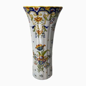 French Art Nouveau Vase with Vegetal Patterns from Rouen, 1900-RIU-1299392