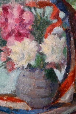 French Artist, Bouquet of Flowers, 1947, Oil on Canvas, Framed-AIU-1756943